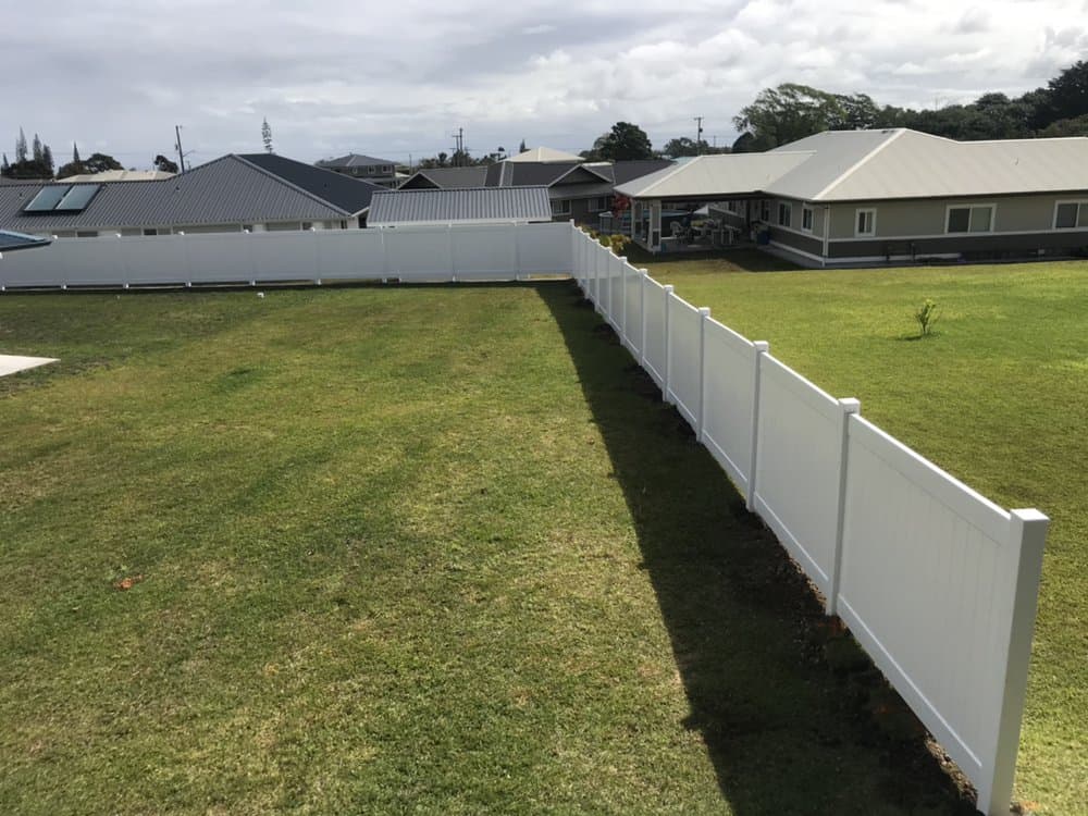 6" Privacy — On The Line Fencing project, Big Island, Hawaii