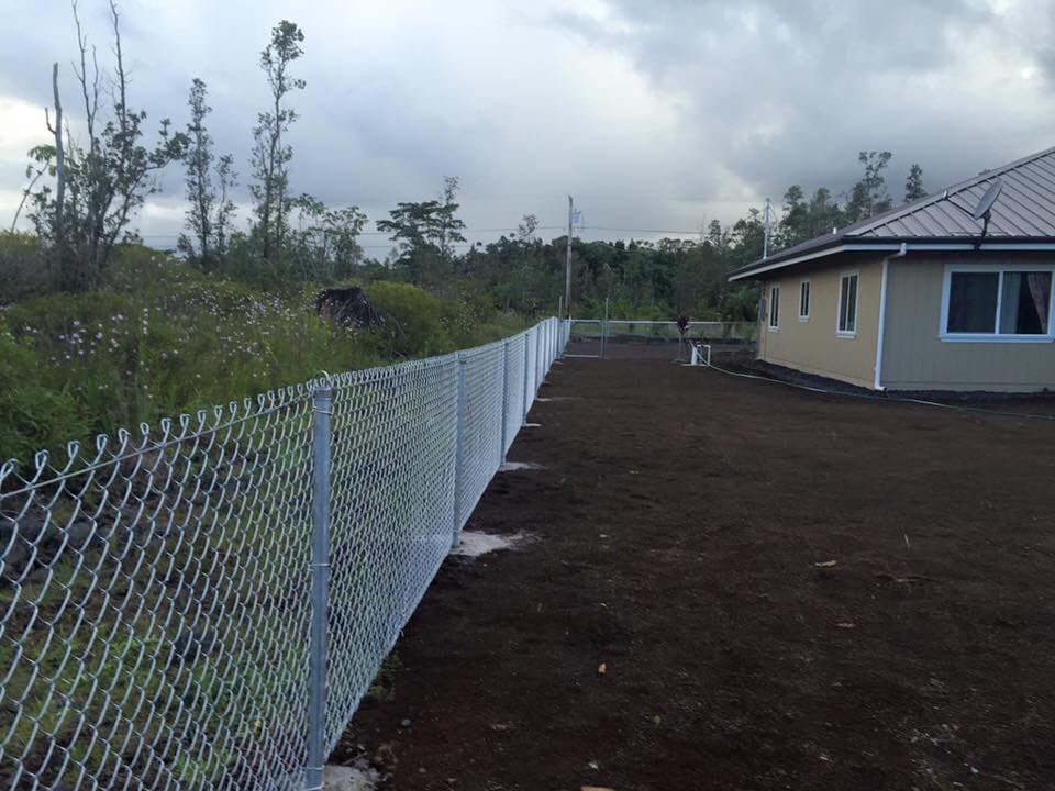 Chain Link — On The Line Fencing project, Big Island, Hawaii