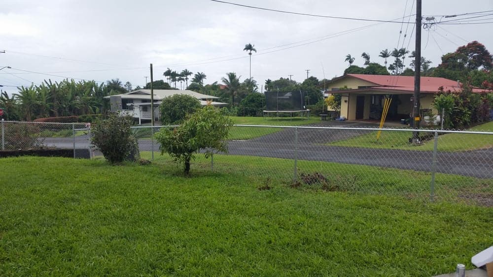 Front facing fence — On The Line Fencing project, Big Island, Hawaii