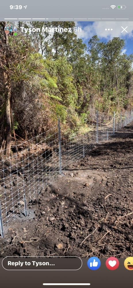 On The Line Fencing completed project photo, Big Island, Hawaii