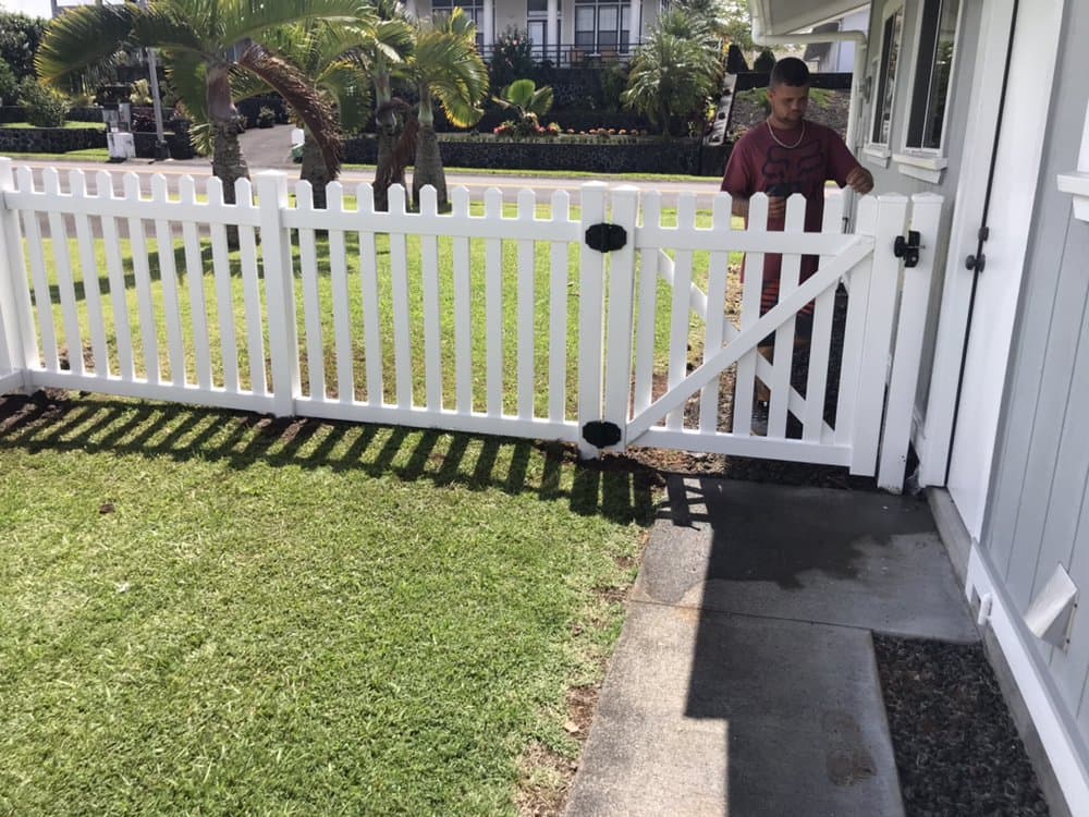 Vinyl — On The Line Fencing project, Big Island, Hawaii